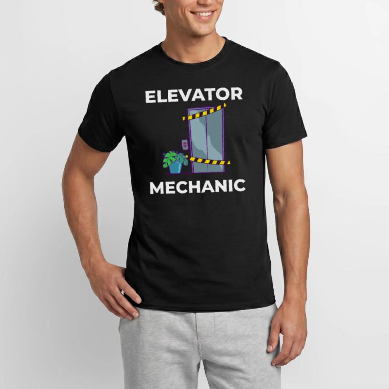 Elevator Elevator Technician Elevator Elevator Men’s T-shirt