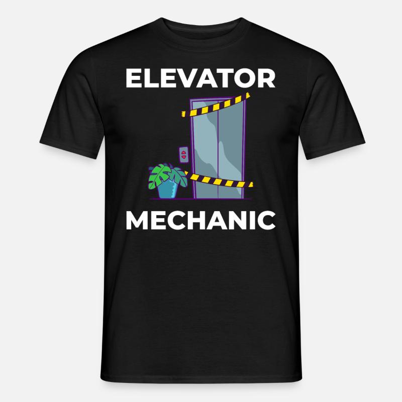 Technicien d’ascenseur Élévateur élévateur - T-shirt homme - noir