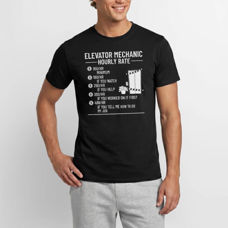 Elevator Elevator Technician Elevator Elevator Men’s T-shirt