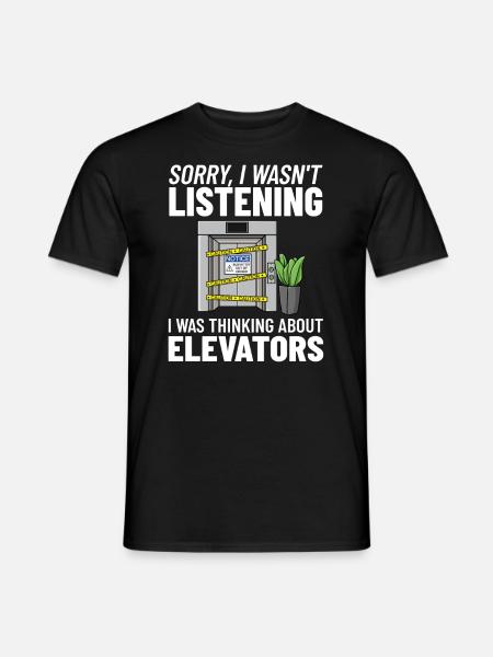 Technicien d’ascenseur Élévateur élévateur - T-shirt homme - noir