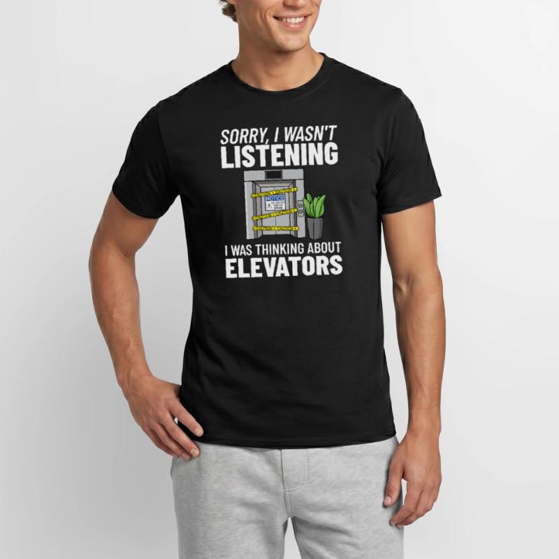 Elevator Elevator Technician Elevator Elevator Men’s T-shirt