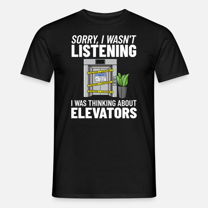 Technicien d’ascenseur Élévateur élévateur - T-shirt homme - noir
