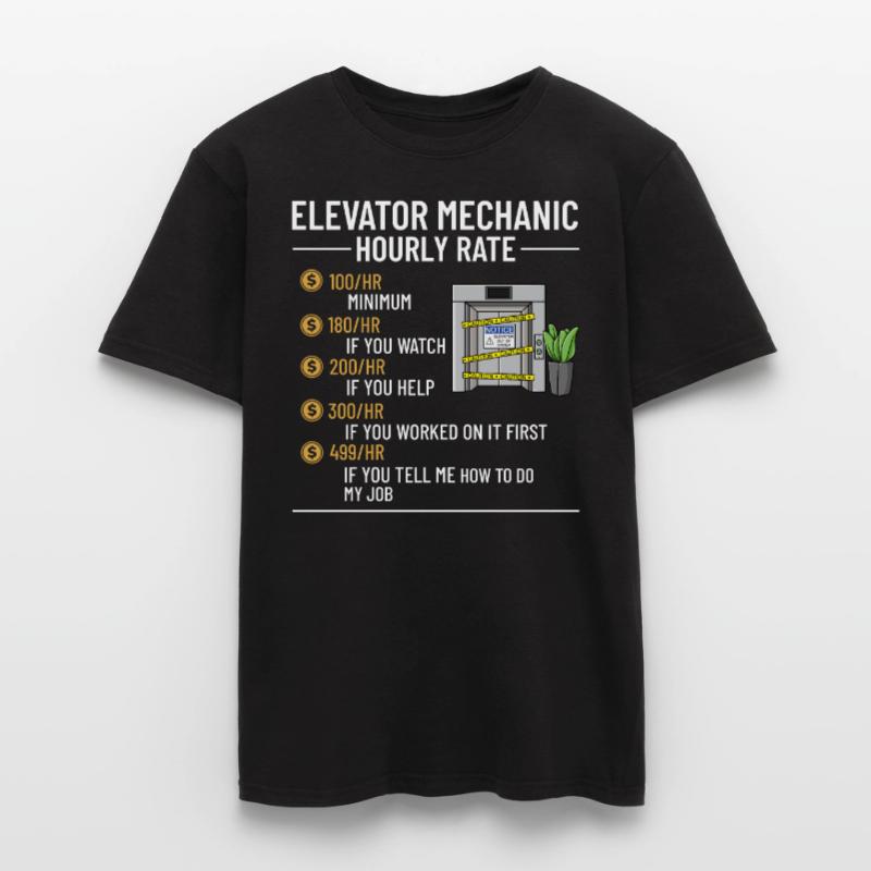 Elevator Elevator Technician Elevator Elevator Men’s T-shirt