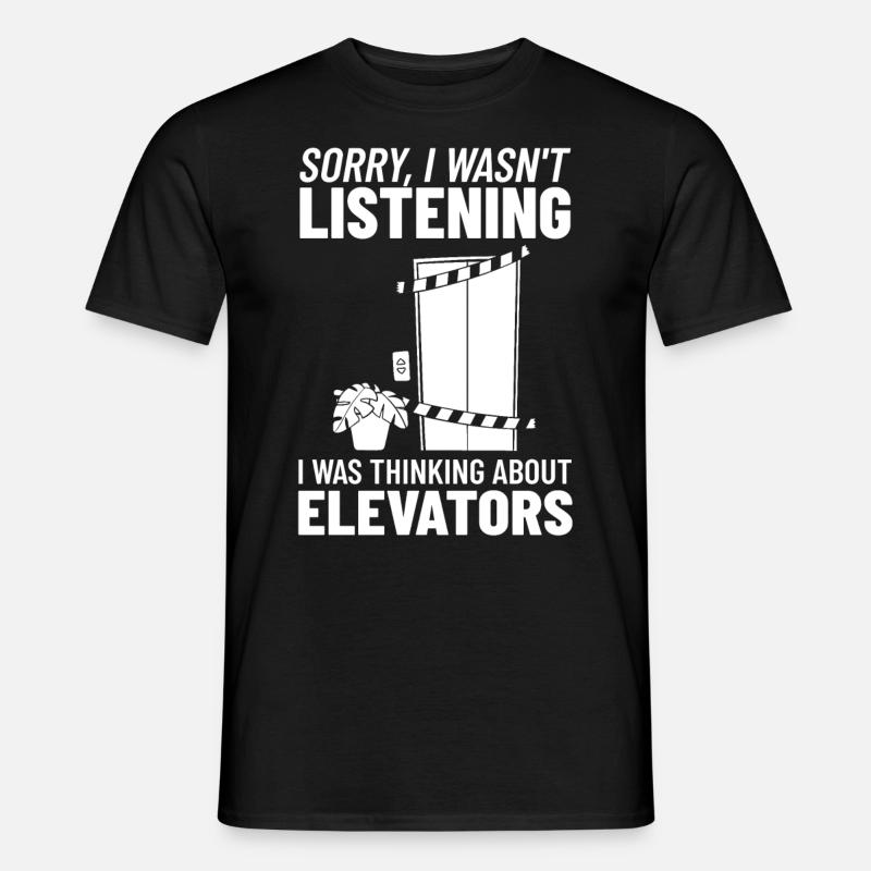 Technicien d’ascenseur Élévateur élévateur - T-shirt homme - noir
