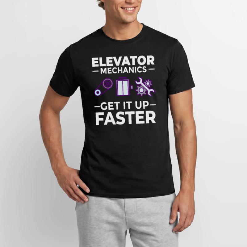Elevator Elevator Technician Elevator Elevator Men’s T-shirt