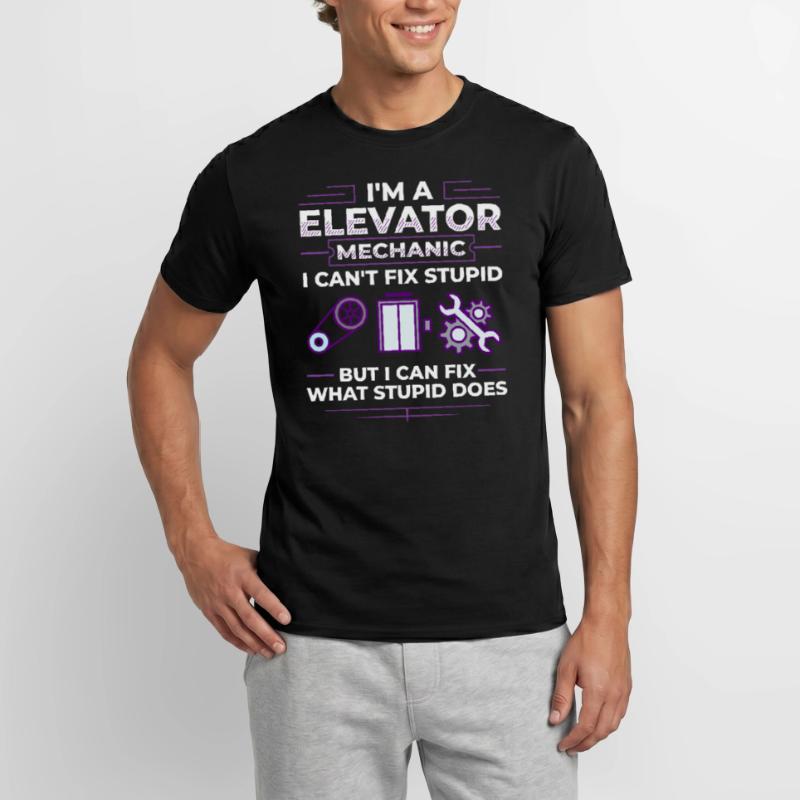 Elevator Elevator Technician Elevator Elevator Men’s T-shirt