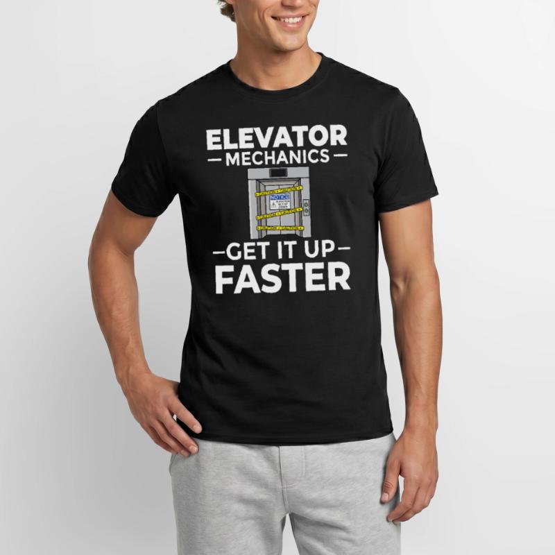 Elevator Elevator Technician Elevator Elevator Men’s T-shirt