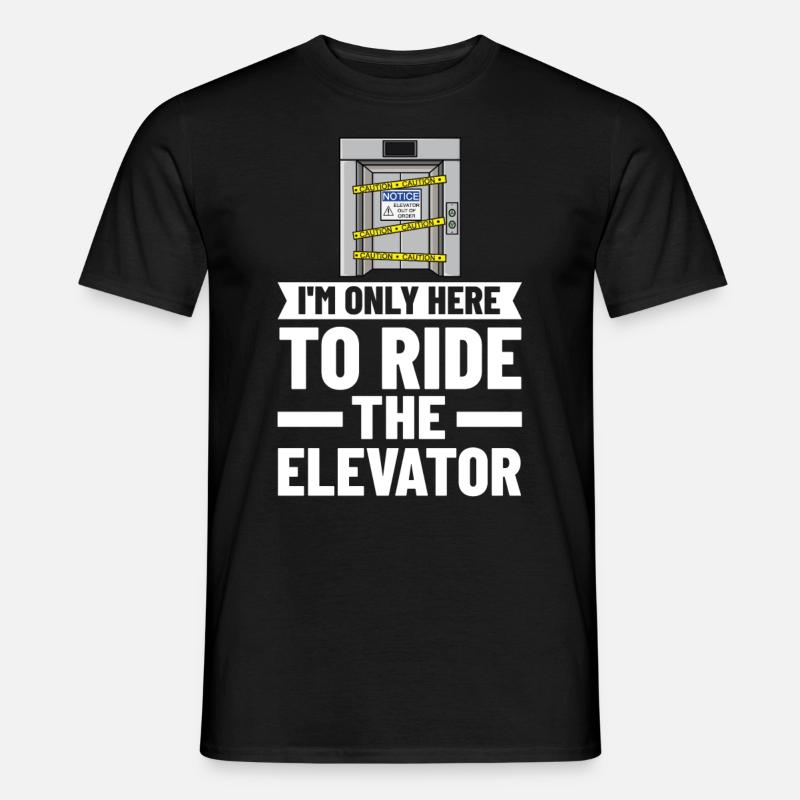 Technicien d’ascenseur Élévateur élévateur - T-shirt homme - noir