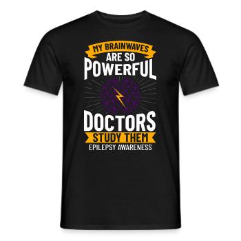Epilepsie Krampf Erkrankung Epileptischer Anfall - Männer T-Shirt - Schwarz - Vorne - AI Model Male 178 light (178cm)