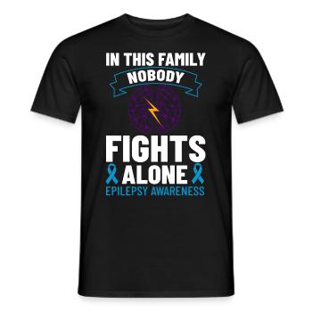Epilepsie Krampf Erkrankung Epileptischer Anfall - Männer T-Shirt - Schwarz - Vorne - AI Model Male 178 light (178cm)