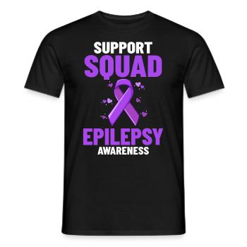 Epilepsie Krampf Erkrankung Epileptischer Anfall - Männer T-Shirt - Schwarz - Vorne - AI Model Male 178 light (178cm)