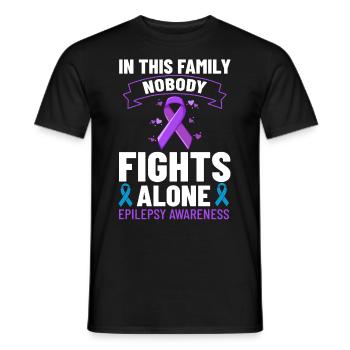 Epilepsie Krampf Erkrankung Epileptischer Anfall - Männer T-Shirt - Schwarz - Vorne - AI Model Male 178 light (178cm)