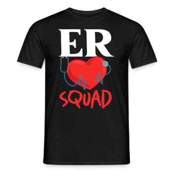 Emergency Department Emergency Nurse First Aid - Men's T-Shirt - black - Front - AI Model Male 178 light (178cm)