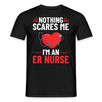 Emergency Department Emergency Nurse First Aid - Men's T-Shirt - black - Front - AI Model Male 178 light (178cm)