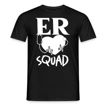 Emergency Department Emergency Nurse First Aid - Men's T-Shirt - black - Front - AI Model Male 178 light (178cm)