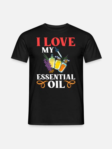Essential Oil Diffuser Aromatherapy Plants - Men's T-Shirt - black