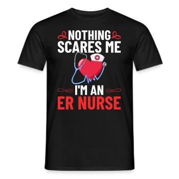 Emergency Room Emergency Nurse First Aid - Men's T-Shirt - black - Front - AI Model Male 178 light (178cm)