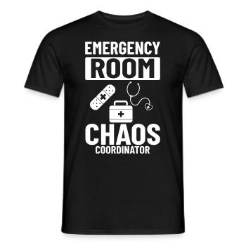 Emergency Room Emergency Nurse First Aid - Men's T-Shirt - black - Front - AI Model Male 178 light (178cm)