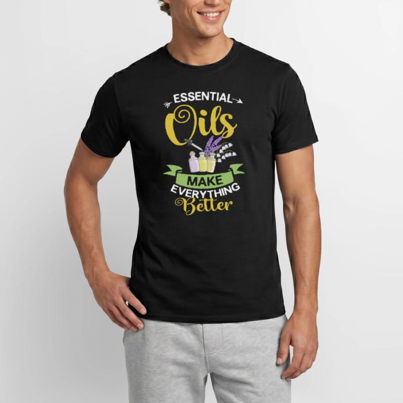 Essential Oil Diffuser Aromatherapy Plants Men’s T-shirt