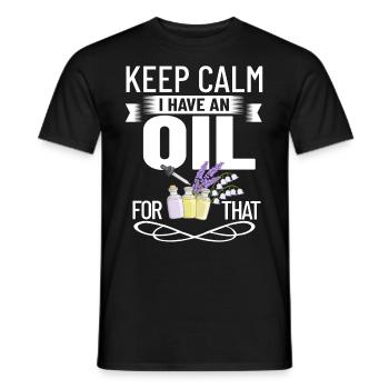 Essential Oil Diffuser Aromatherapy Plants - Men's T-Shirt - black - Front - AI Model Male 178 light (178cm)