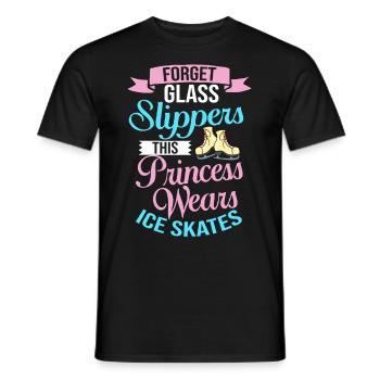 Eiskunstlauf Eisläufer Schlittschuhe Eislaufen - Männer T-Shirt - Schwarz - Vorne - AI Model Male 178 light (178cm)