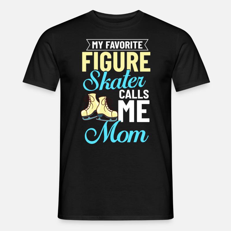Eiskunstlauf Eisläufer Schlittschuhe Eislaufen - Männer T-Shirt - Schwarz