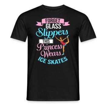 Eiskunstlauf Eisläufer Schlittschuhe Eislaufen - Männer T-Shirt - Schwarz - Vorne - AI Model Male 178 light (178cm)