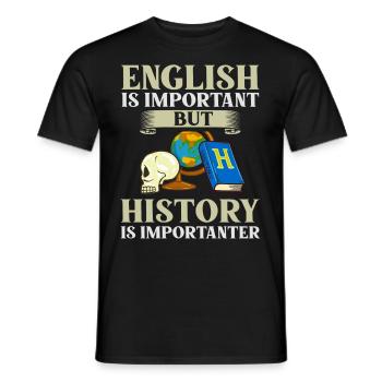 Geschichte Lehrer Lektion Professor Historiker - Männer T-Shirt - Schwarz - Vorne - AI Model Male 178 light (178cm)
