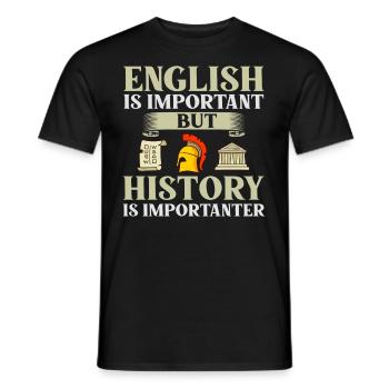 Geschichte Lehrer Lektion Professor Historiker - Männer T-Shirt - Schwarz - Vorne - AI Model Male 178 light (178cm)