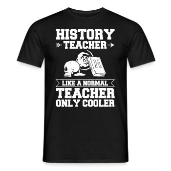 Geschichte Lehrer Lektion Professor Historiker - Männer T-Shirt - Schwarz - Vorne - AI Model Male 178 light (178cm)