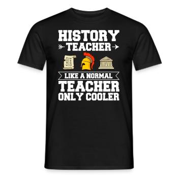 Geschichte Lehrer Lektion Professor Historiker - Männer T-Shirt - Schwarz - Vorne - AI Model Male 178 light (178cm)
