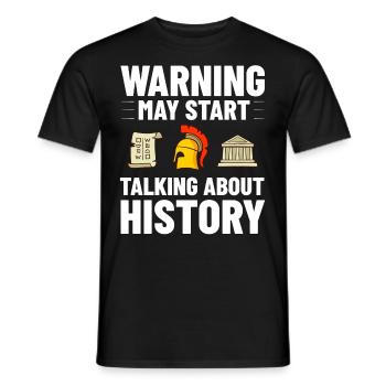 Geschichte Lehrer Lektion Professor Historiker - Männer T-Shirt - Schwarz - Vorne - AI Model Male 178 light (178cm)