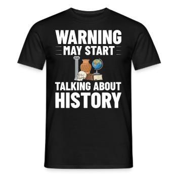 Geschichte Lehrer Lektion Professor Historiker - Männer T-Shirt - Schwarz - Vorne - AI Model Male 178 light (178cm)