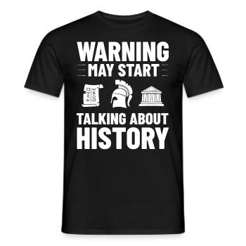 Geschichte Lehrer Lektion Professor Historiker - Männer T-Shirt - Schwarz - Vorne - AI Model Male 178 light (178cm)