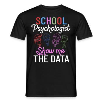 Schulpsychologe Schulpsychologie Psychologie - Männer T-Shirt - Schwarz - Vorne - AI Model Male 178 light (178cm)