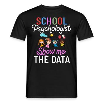 Schulpsychologe Schulpsychologie Psychologie - Männer T-Shirt - Schwarz - Vorne - AI Model Male 178 light (178cm)