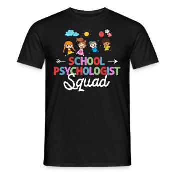 Schulpsychologe Schulpsychologie Psychologie - Männer T-Shirt - Schwarz - Vorne - AI Model Male 178 light (178cm)