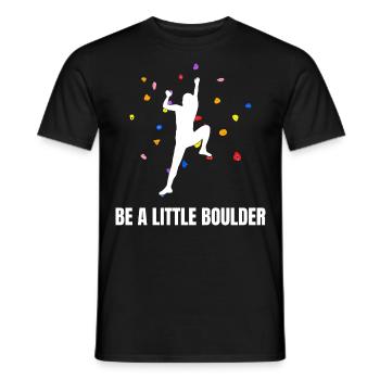 Soyez un peu Boulder Escalade de bloc - T-shirt homme - noir - Devant - AI Model Male 178 light (178cm)
