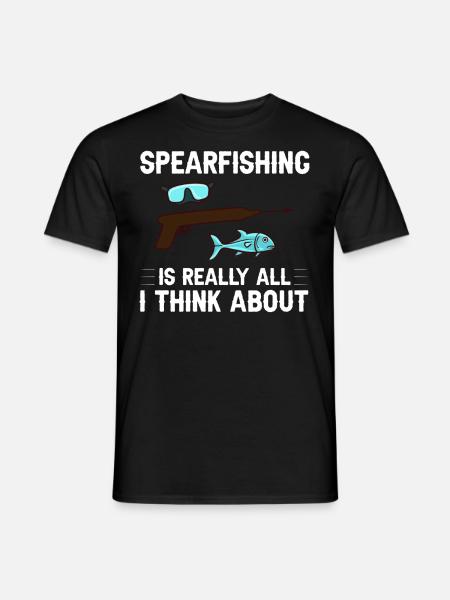 Speerfischen Speerfischer Fische Speer Fischer - Männer T-Shirt - Schwarz