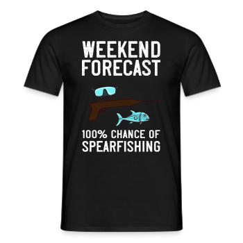 Spearfishing Spear Fishermen Fish Spear Fishermen - Men's T-Shirt - black - Front - AI Model Male 178 light (178cm)