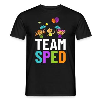 Special education Special education Promoting special needs - Men's T-Shirt - black - Front - AI Model Male 178 light (178cm)