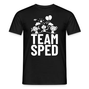Special education Special education Promoting special needs - Men's T-Shirt - black - Front - AI Model Male 178 light (178cm)