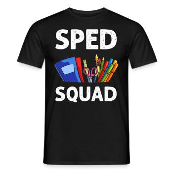 Special education Special education Promoting special needs - Men's T-Shirt - black - Front - AI Model Male 178 light (178cm)