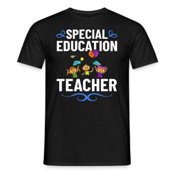Special education Special education Promoting special needs - Men's T-Shirt - black - Front - AI Model Male 178 light (178cm)