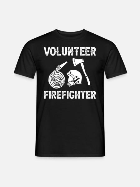 Pompiers volontaires - T-shirt homme - noir