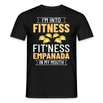 Empanada Argentine Dumpling Espagne - T-shirt homme - noir - Devant - AI Model Male 178 light (178cm)