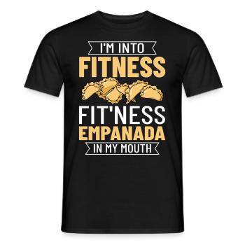 Empanada Argentine Dumpling Espagne - T-shirt homme - noir - Devant - AI Model Male 178 light (178cm)