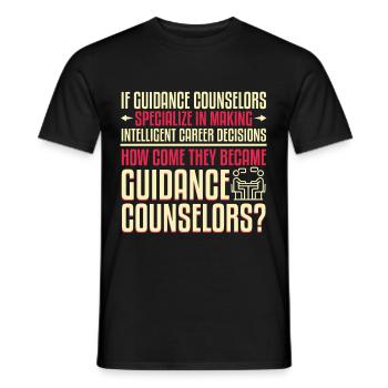 Guidance Counselor Intelligent - Men's T-Shirt - black - Front - AI Model Male 178 light (178cm)