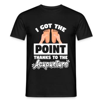 Acupuncture Got The Point - Men's T-Shirt - black - Front - AI Model Male 178 light (178cm)