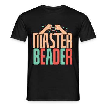 Master Beader - Men's T-Shirt - black - Front - AI Model Male 178 light (178cm)